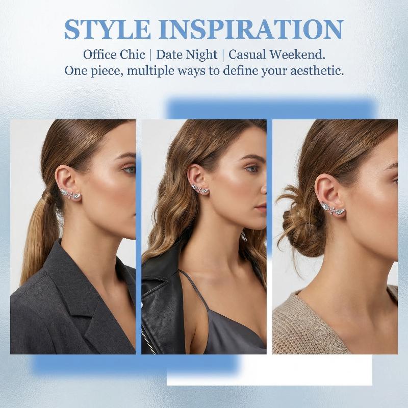 Angel Wings Cross Earrings Lux - Luxury Lifestyle Gifts ulasan dan harga
