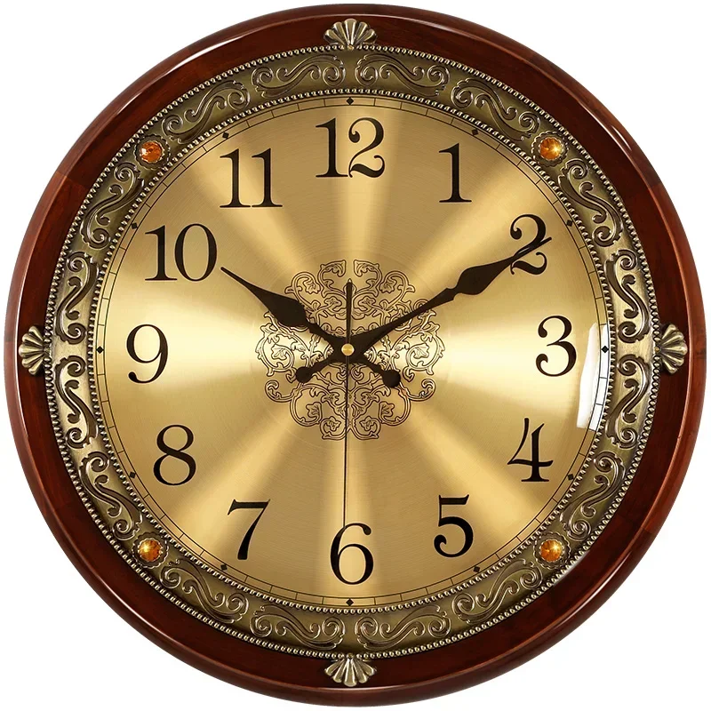 Luxury Wood Wall Clock Metal R - Luxury Lifestyle Gifts ulasan dan harga
