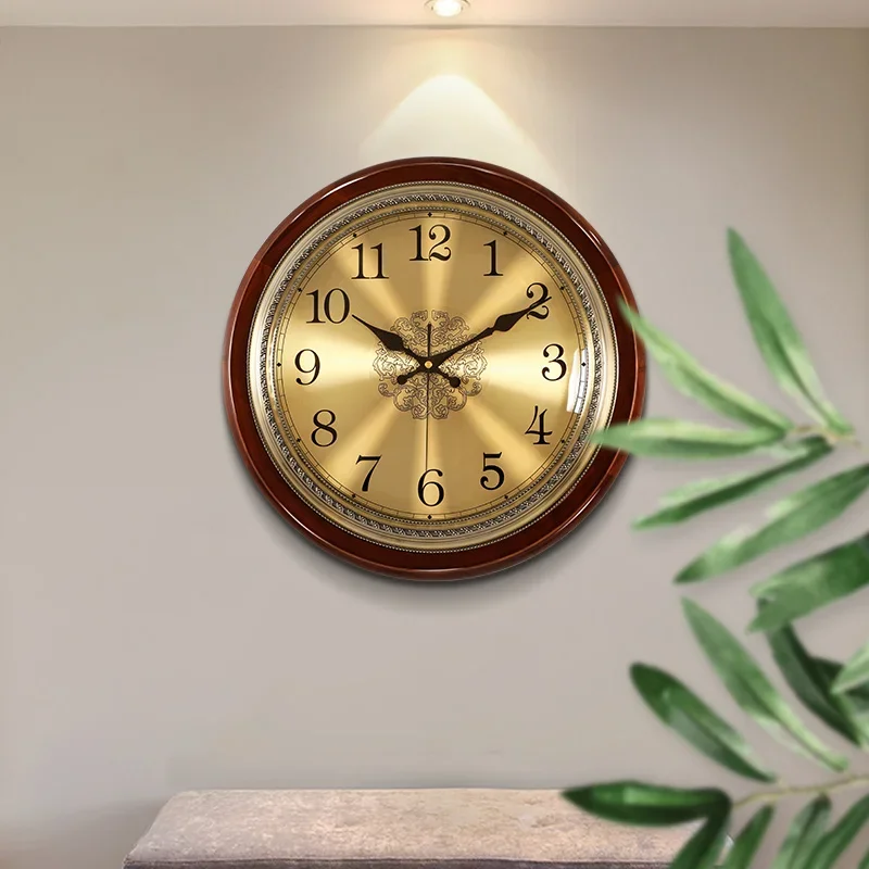 Luxury Wood Wall Clock Metal R - Luxury Lifestyle Gifts ulasan dan harga