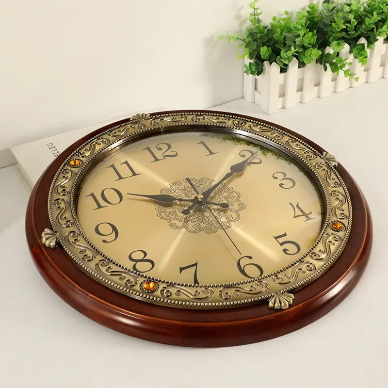 Luxury Wood Wall Clock Metal R - Luxury Lifestyle Gifts ulasan dan harga